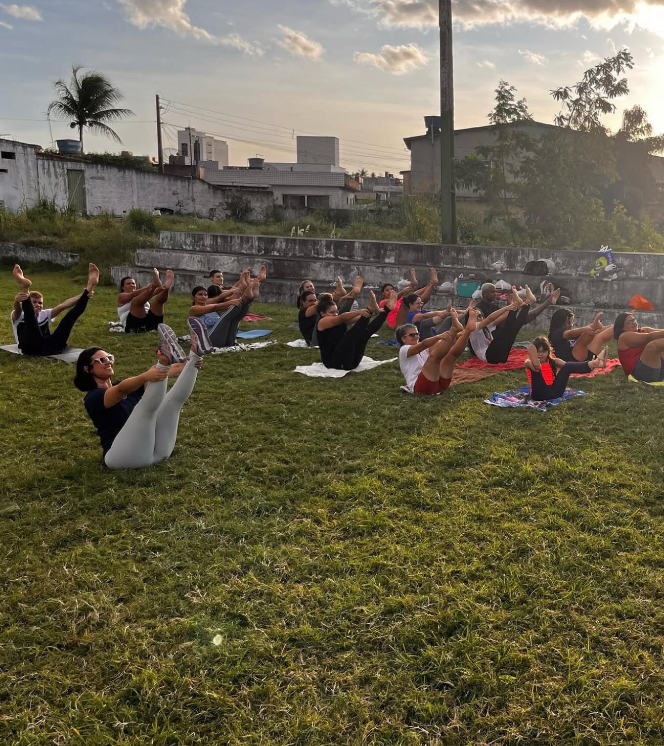 Pilates no Parque em Grupo